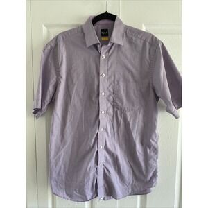 Kauf Men's Short Sleeve Casual Button Down Preppy Modern Fit Short Sleeve Medium